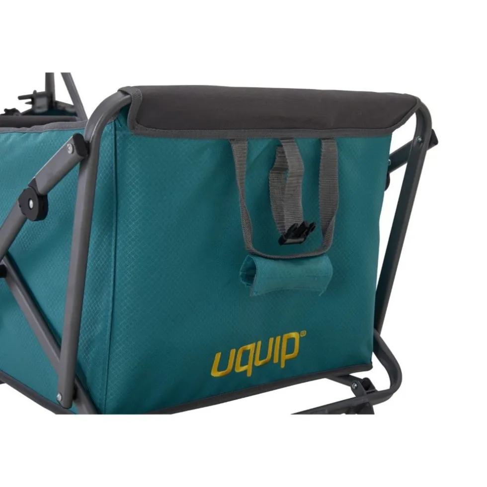 Uquip Buddy Foldable Beach Cart - petrol/grey