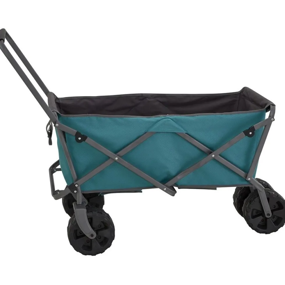 Uquip Buddy Foldable Beach Cart - petrol/grey