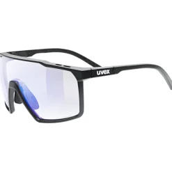 Uvex mtn perform small V Bril - black matt/litemirror blue variomatic