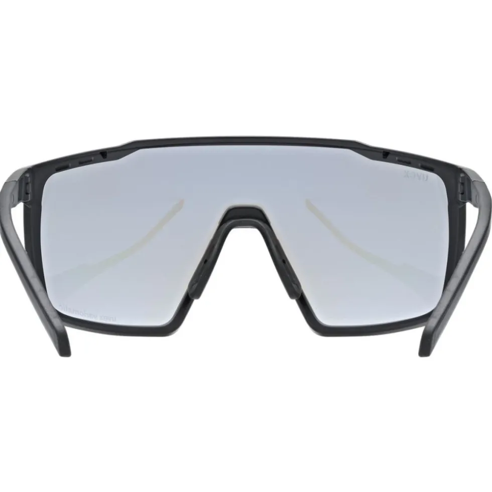 Uvex mtn perform small V Bril - black matt/litemirror blue variomatic