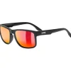 Uvex poise Zonnebril - black matt/mirror red
