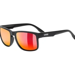 Uvex poise Zonnebril - black matt/mirror red