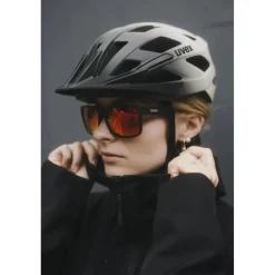 Uvex poise Zonnebril - black matt/mirror red