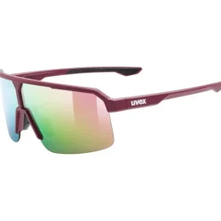 Alpine & Skibrillen < Uvex ramp Fietsbril - burgundy matt/mirror rose