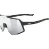 Uvex sequenze Fietsbril - black matt/mirror silver