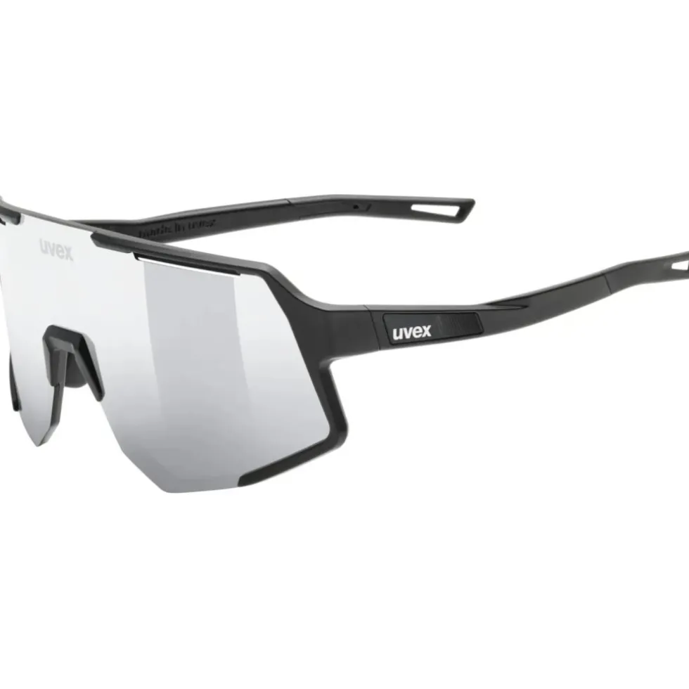 Uvex sequenze Fietsbril - black matt/mirror silver