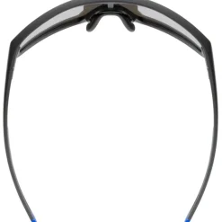 Uvex skyryse Fietsbril - black matt/mirror blue