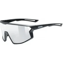 Uvex skyryse Fietsbril - black matt/mirror silver