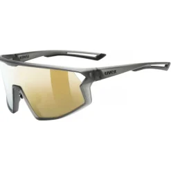 Uvex skyryse Fietsbril - smoke matt/mirror gold