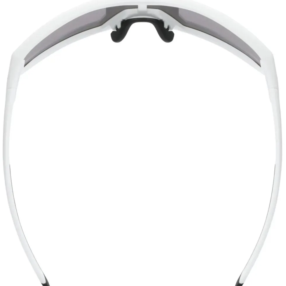 Uvex skyryse Fietsbril - white matt/mirror gold