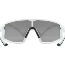 Uvex skyryse Fietsbril - white matt/mirror gold