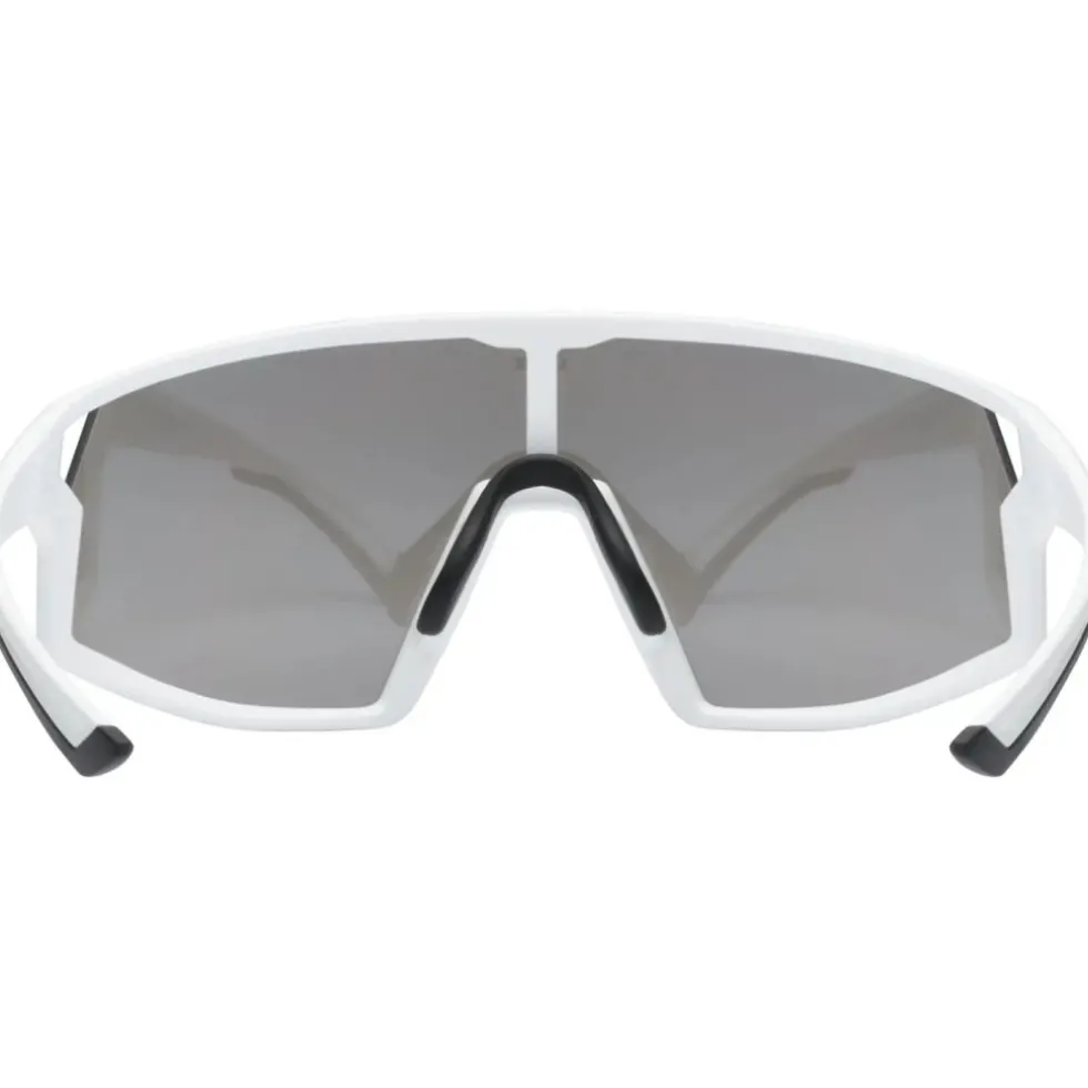 Uvex skyryse Fietsbril - white matt/mirror gold
