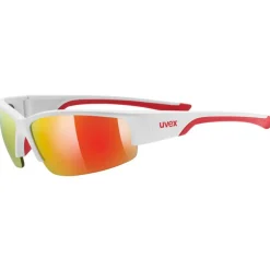 Alpine & Skibrillen < Uvex sportstyle 215 Bril - white matt red/mirror red