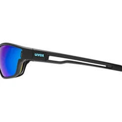 Uvex sportstyle 806 Fietsbril - black matt/mirror blue