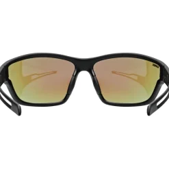 Uvex sportstyle 806 Fietsbril - black matt/mirror blue