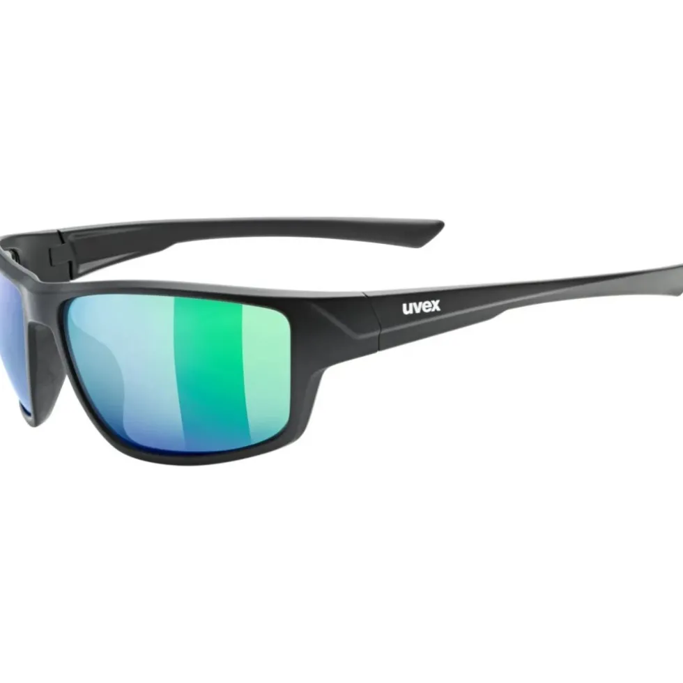 Uvex sportstyle 230 Fietsbril - black matt/mirror green