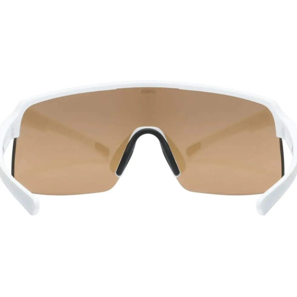 Uvex Dyrt Fietsbril - white matt/mirror gold