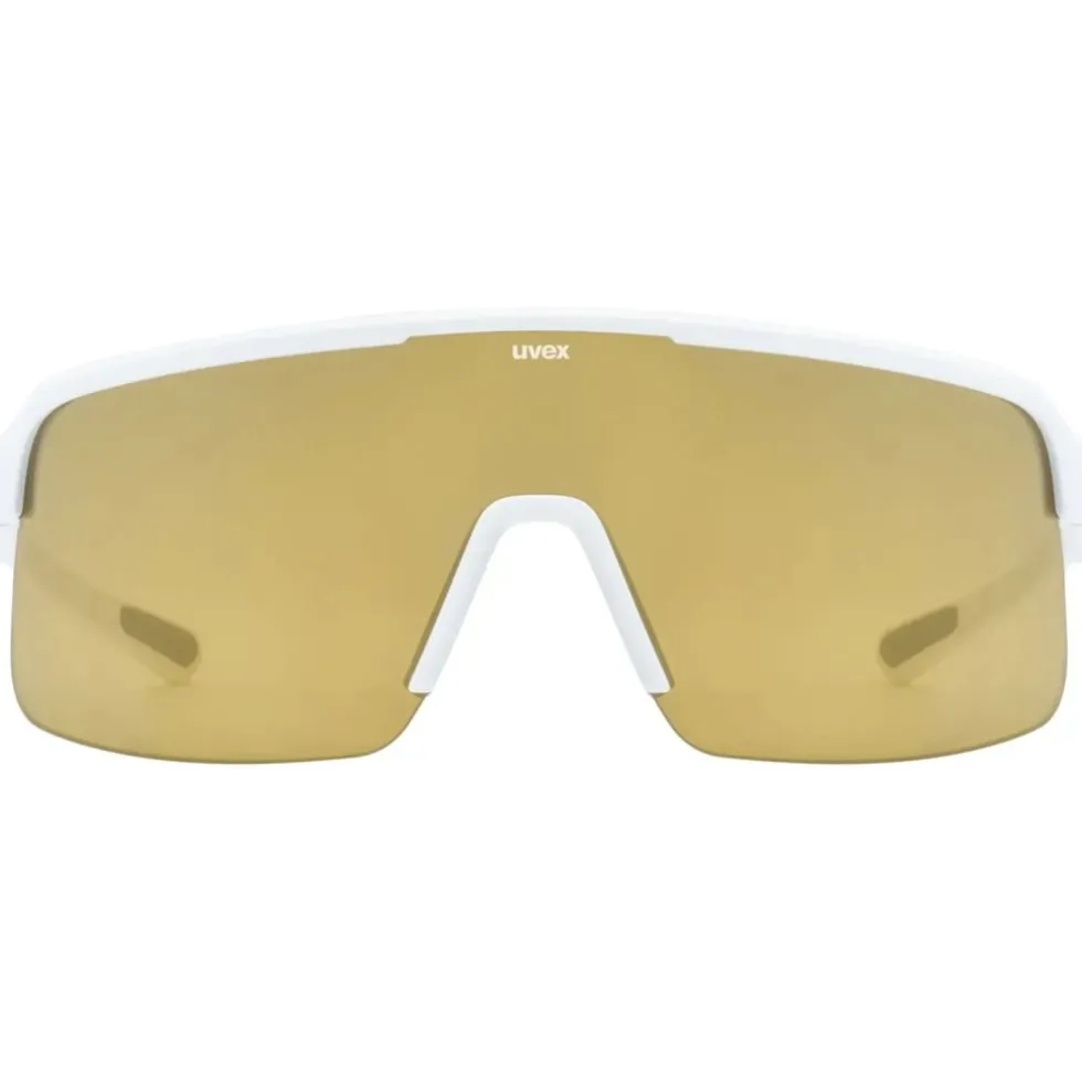 Uvex Dyrt Fietsbril - white matt/mirror gold