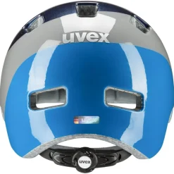 Uvex hlmt 4 Kinder-Fietshelm - deep space - blue wave