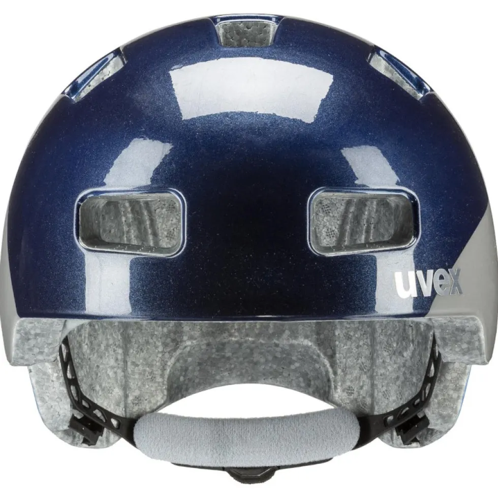 Uvex hlmt 4 Kinder-Fietshelm - deep space - blue wave