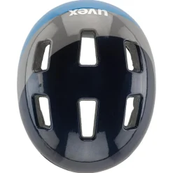Uvex hlmt 4 Kinder-Fietshelm - deep space - blue wave