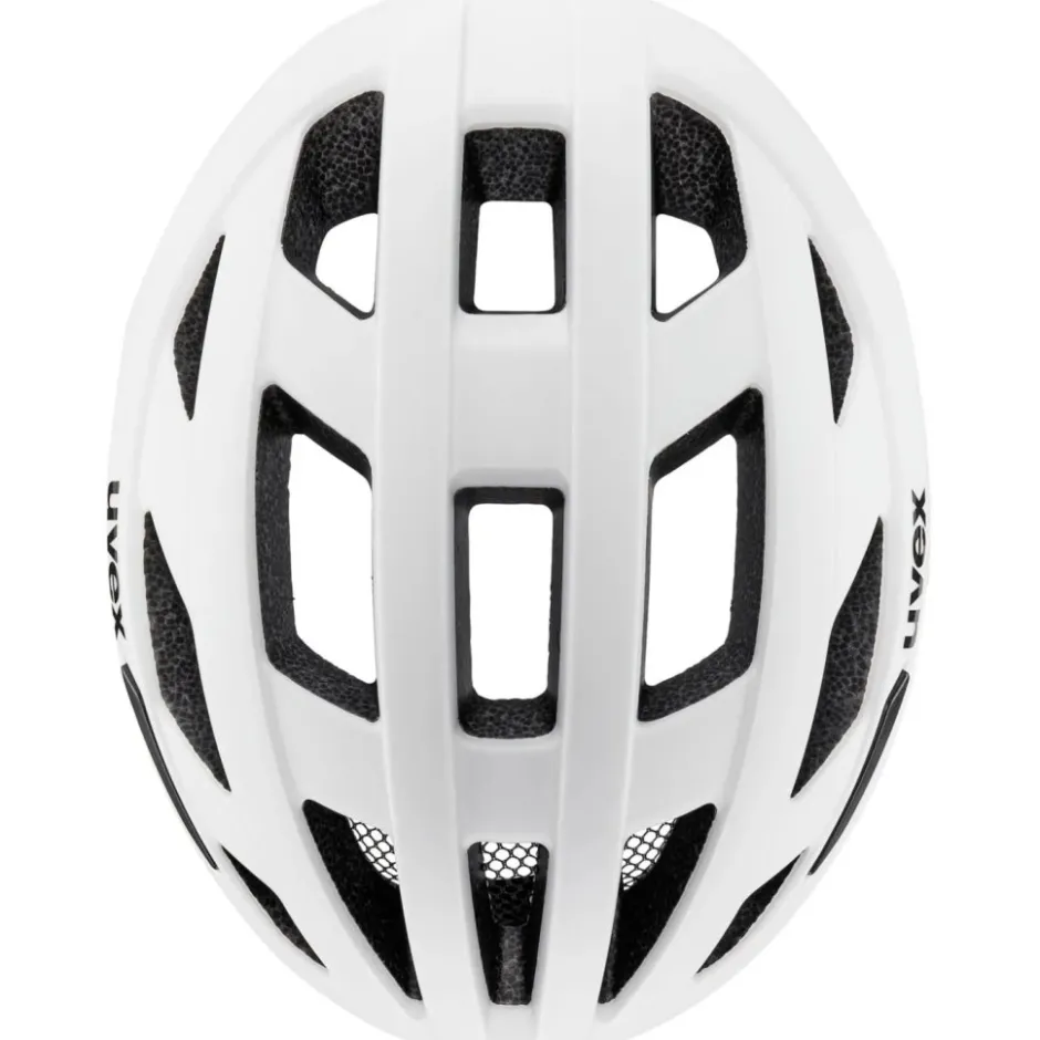 Gravelhelmen < Uvex i-volute Fietshelm - white-neon yellow matt