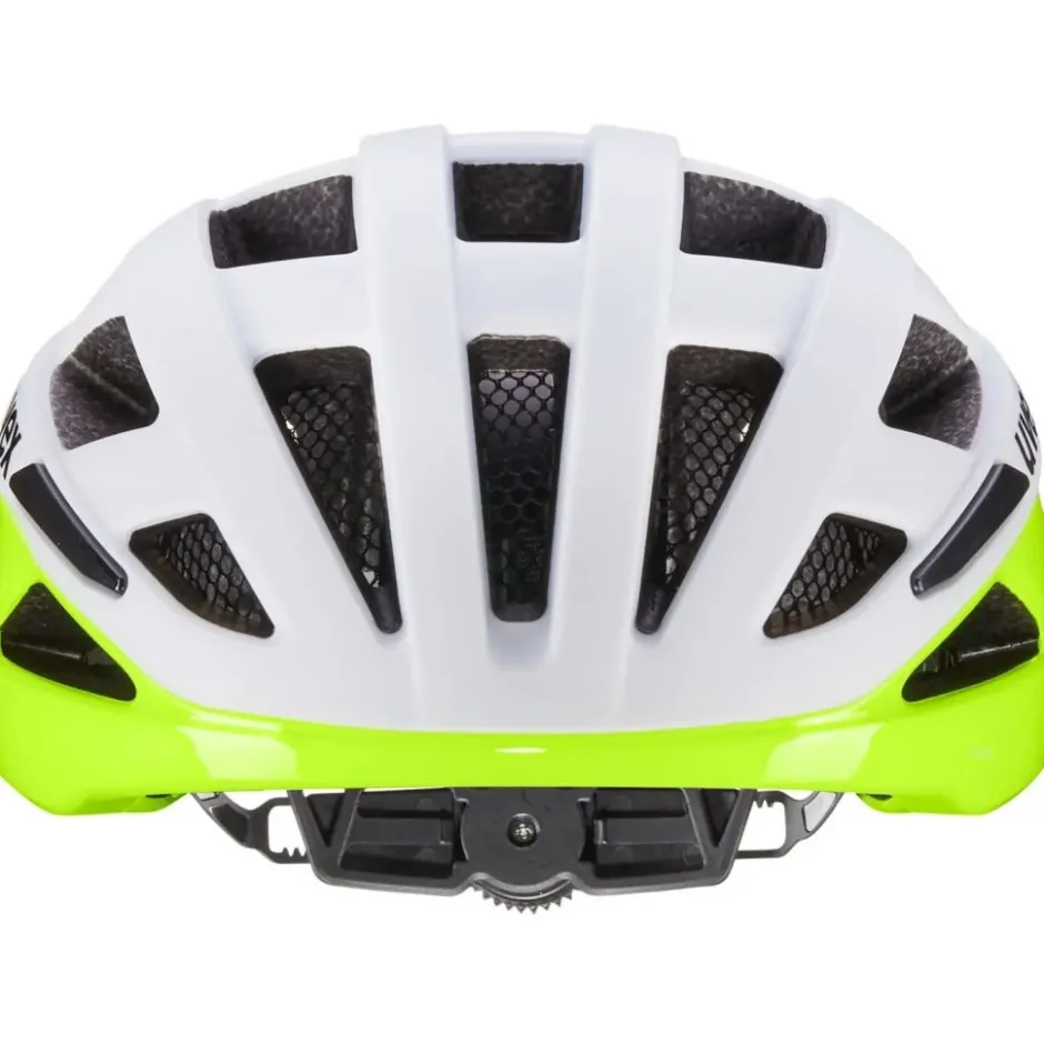 Gravelhelmen < Uvex i-volute Fietshelm - white-neon yellow matt