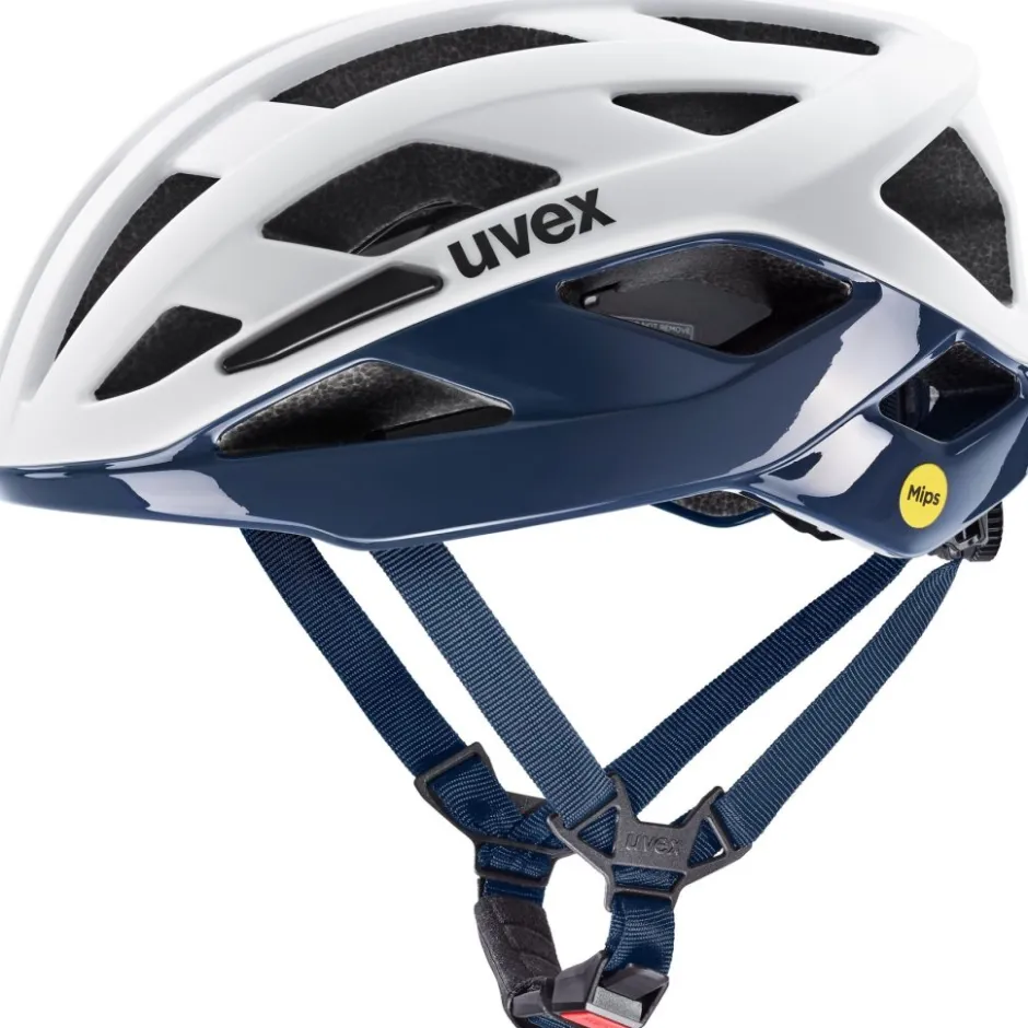 Gravelhelmen < Uvex i-volute MIPS Fietshelm - white-dusk blue matt