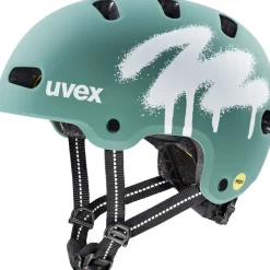 Uvex kid 4 style MIPS Kinder-fietshelm - spray sage green matt