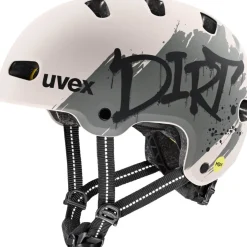 Uvex kid 4 style MIPS Kinder-fietshelm - dirt warm grey matt