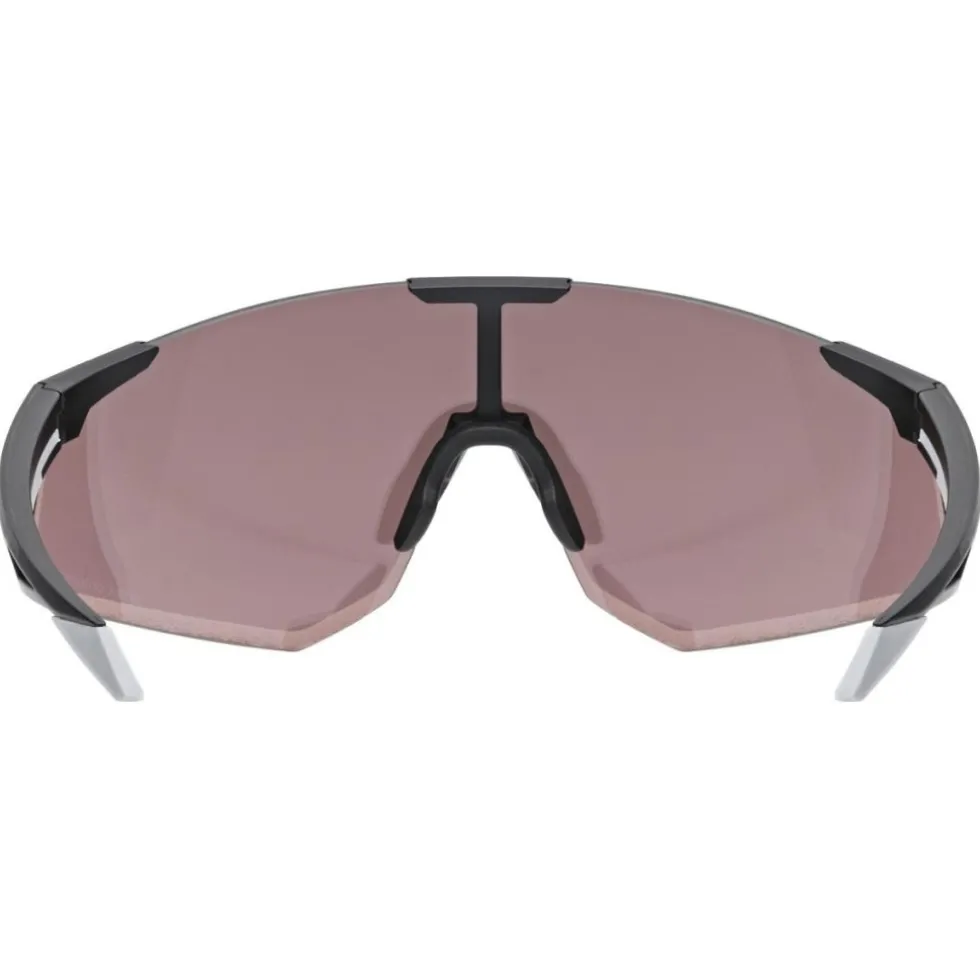 Uvex pace perform CV Bril - black matt/mirror silver colorvision