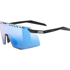 Uvex pace stage CV Fietsbril - black matt/mirror blue colorvision - 2025