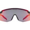 Racefietsbrillen < Uvex pace stage Fietsbril - black matt/mirror red
