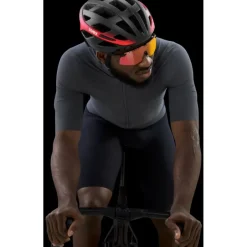 Racefietsbrillen < Uvex pace stage Fietsbril - black matt/mirror red