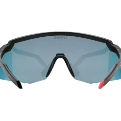 Racefietsbrillen < Uvex pace stage Fietsbril - black matt/mirror red
