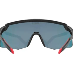 Uvex pace stage s Fietsbril - black matt/mirror red