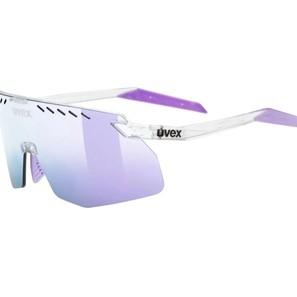 Uvex pace stage s Fietsbril - clear/mirror pink