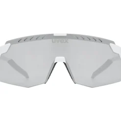 Racefietsbrillen < Uvex pace stage s Fietsbril - white matt/mirror silver