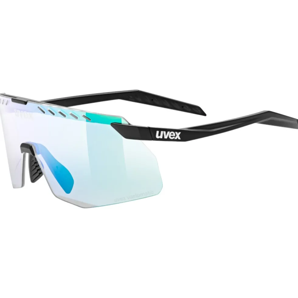 Uvex pace stage s V Bril - black matt/mirror green