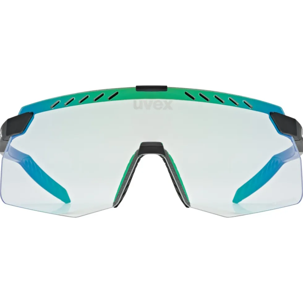 Uvex pace stage s V Bril - black matt/mirror green