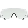 Racefietsbrillen < Uvex pace stage s V Bril - white matt/mirror blue