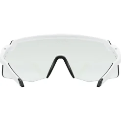 Racefietsbrillen < Uvex pace stage s V Bril - white matt/mirror blue