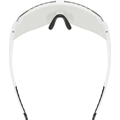 Racefietsbrillen < Uvex pace stage s V Bril - white matt/mirror blue