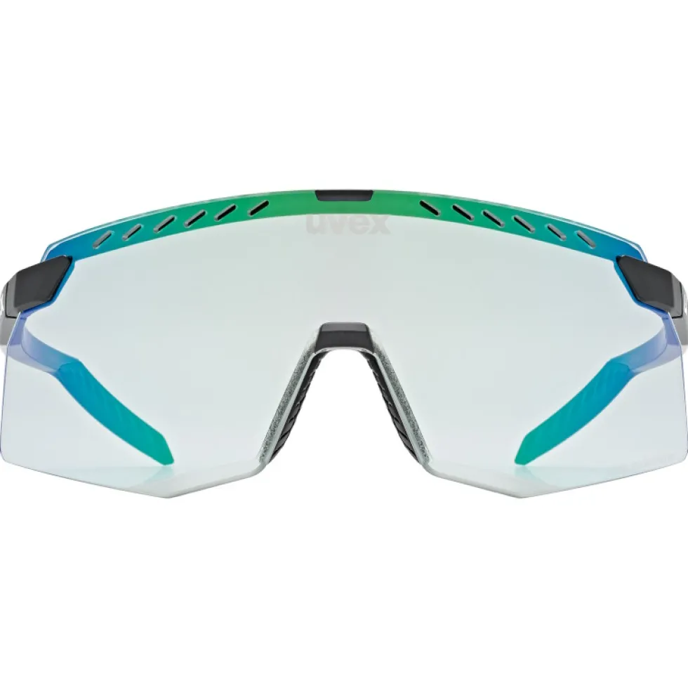 Uvex pace stage V Bril - black matt/mirror green