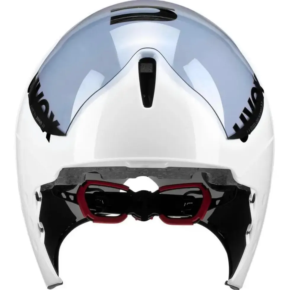 Uvex race 8 Helm - wit-zwart