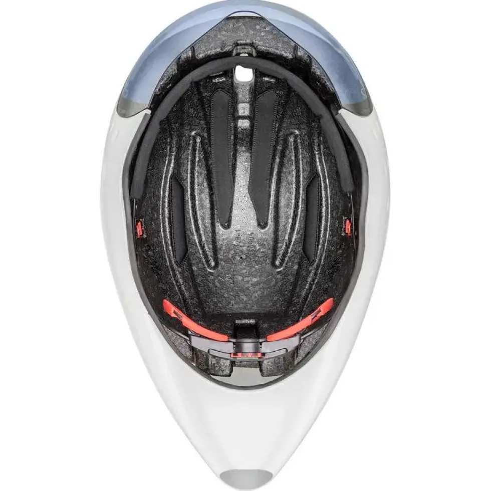 Uvex race 8 Helm - wit-zwart