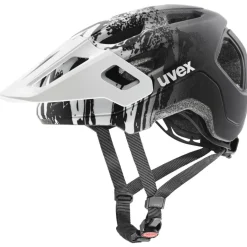 Uvex react jr. Kinder-fietshelm - wit-zwart mat