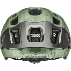 Uvex react jr. Kinder-fietshelm - moss green altimeter matt
