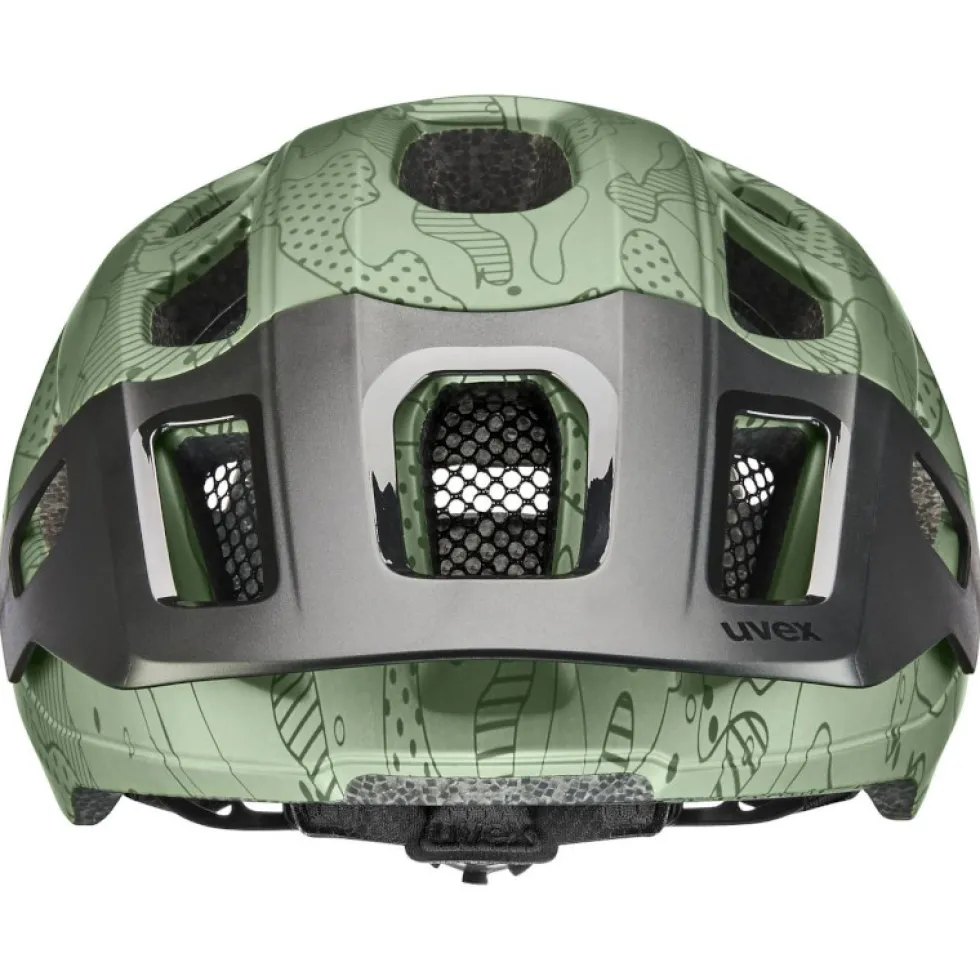 Uvex react jr. Kinder-fietshelm - moss green altimeter matt