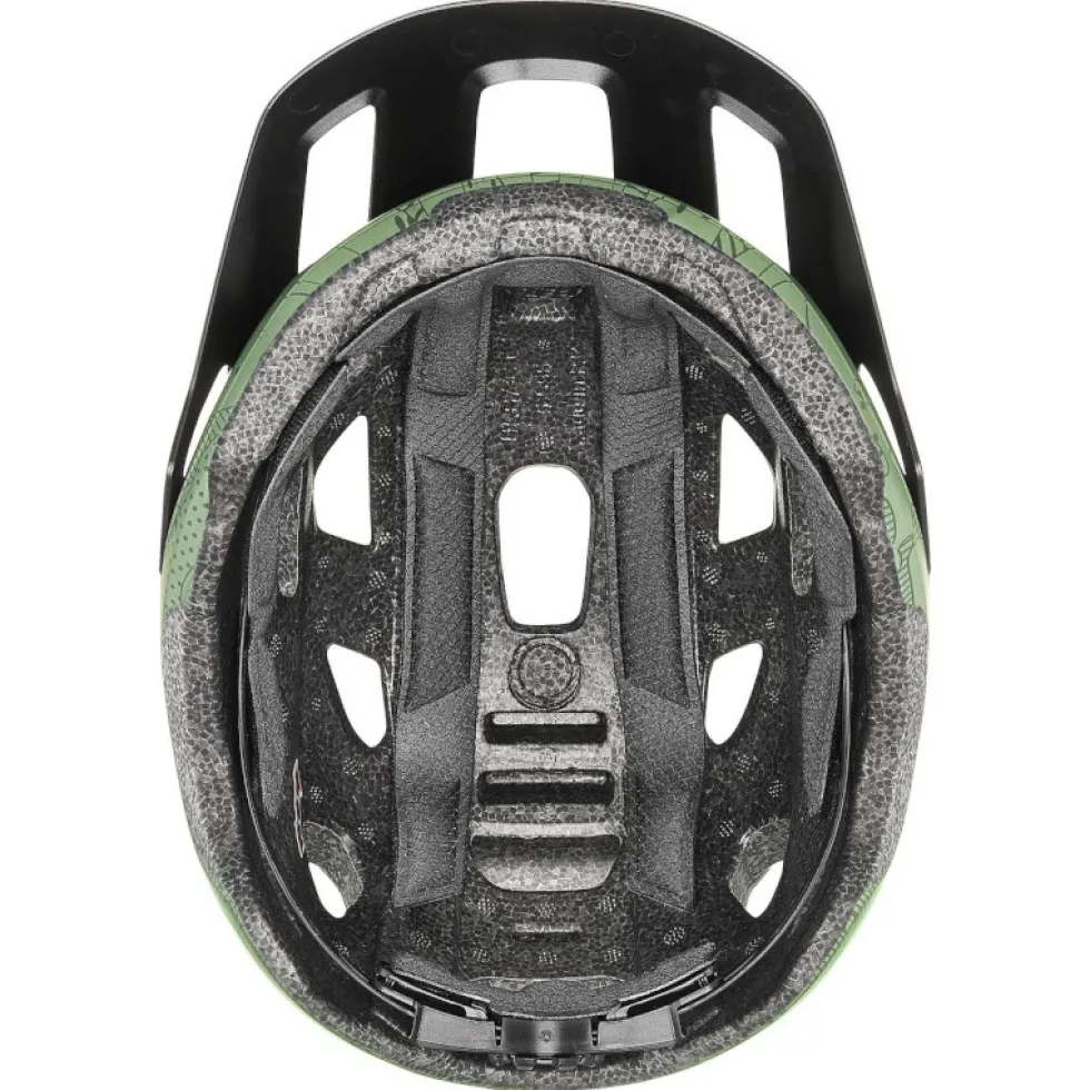 Uvex react jr. Kinder-fietshelm - moss green altimeter matt